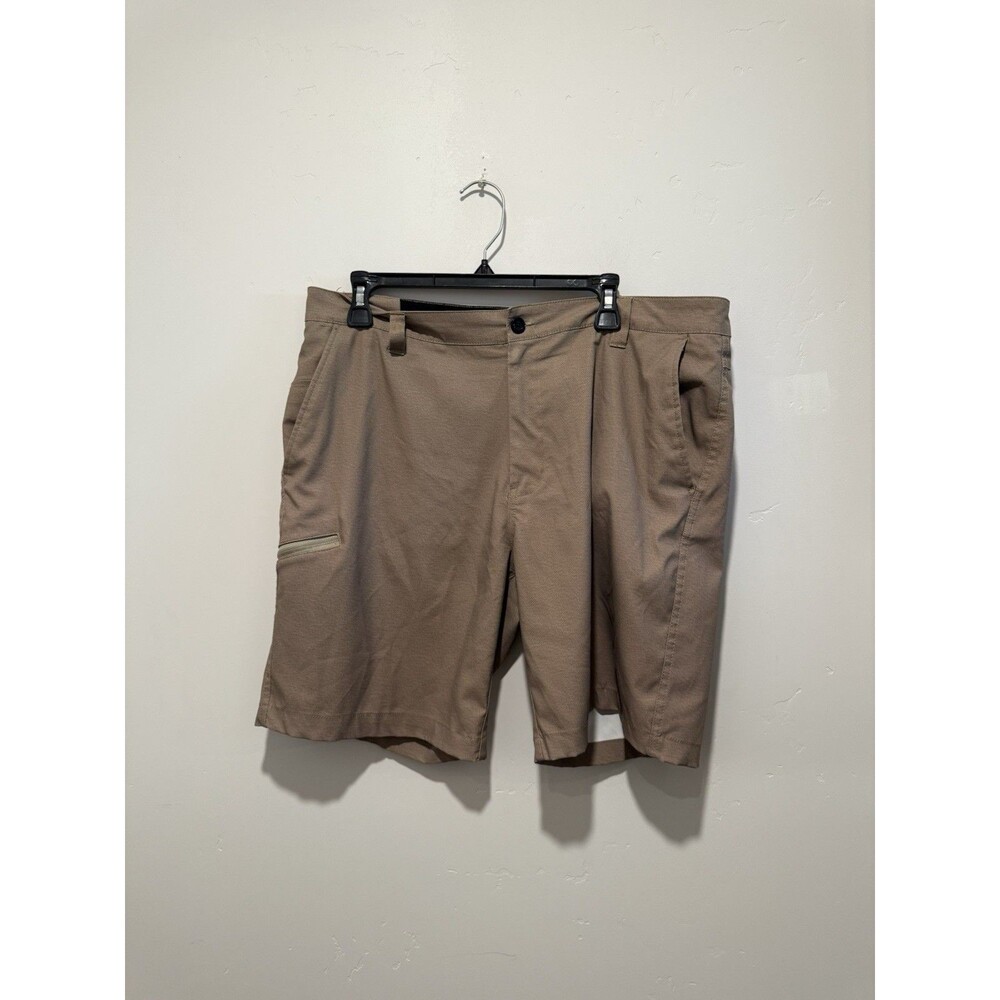 Hawke & Co Shorts Mens Size 36/W Brown Performance Chinos Stretch Golf Outdoors